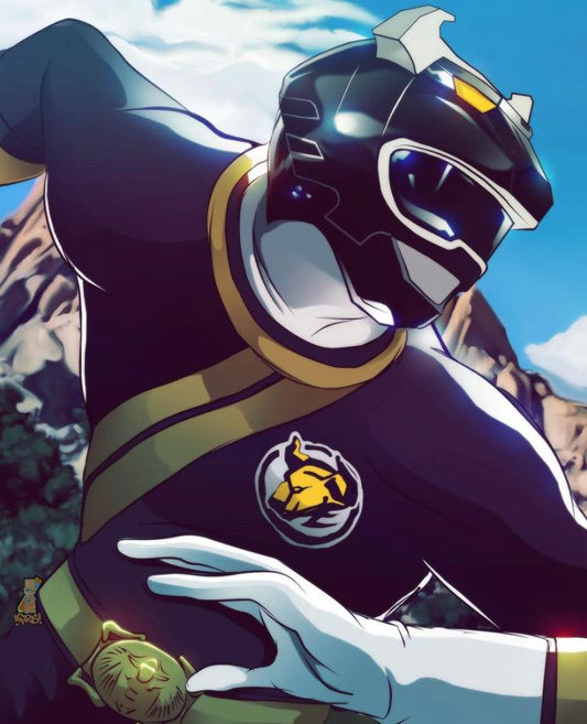 Black Bison Ranger Anime Print – Eternal Con Autograph by Jack Guzman